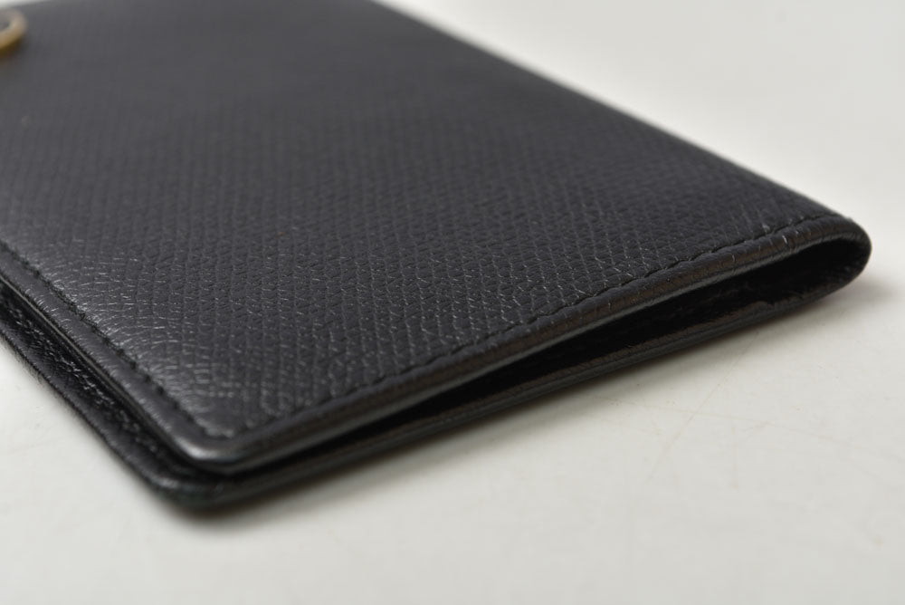 シャネル カードケース/名刺入れ ヴィンテージ CHANEL ココボタン ブラック【中古】