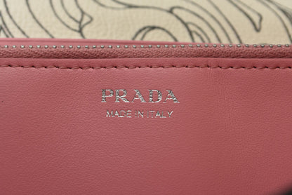 プラダ 長財布 PRADA ジェームス・ジーン ラビットプリント グレースカーフ コラボレーション アートデザイン【中古】