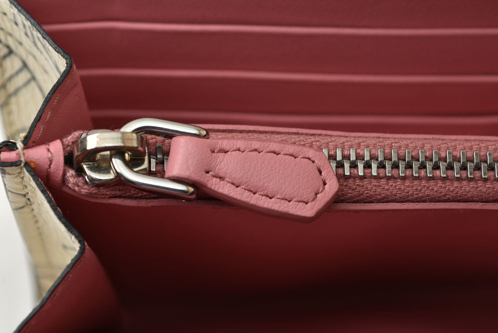 プラダ 長財布 PRADA ジェームス・ジーン ラビットプリント グレースカーフ コラボレーション アートデザイン【中古】