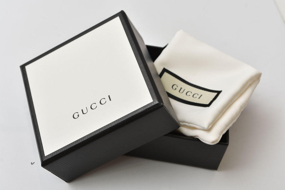 グッチ ブレスレット/バングル GUCCI ダブルG レザー 648621 ブラック/ゴールド メンズ レディース【中古】
