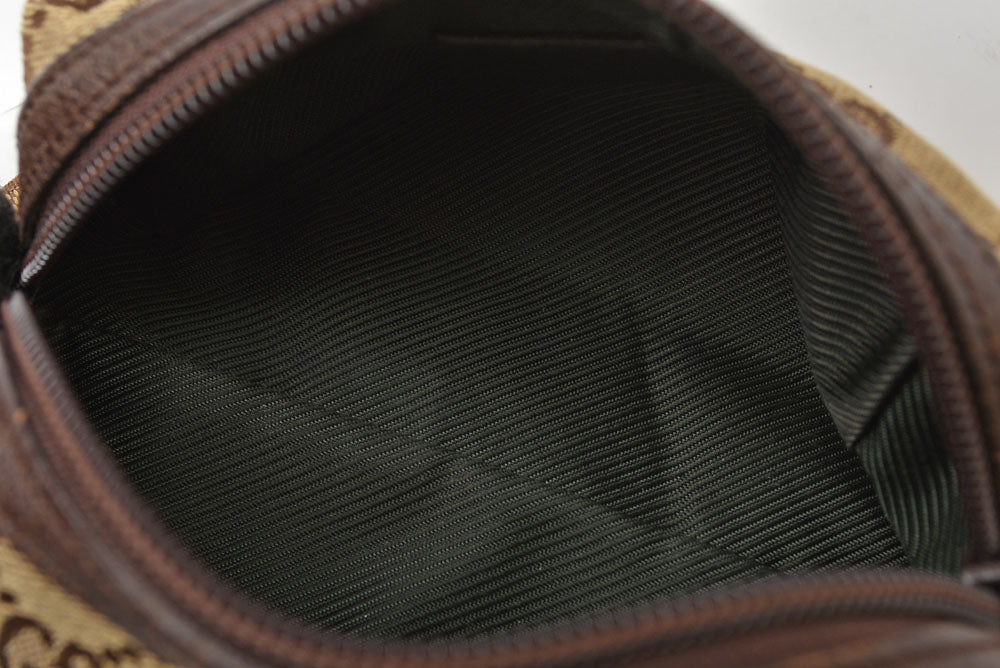 グッチ ポーチ GUCCI GGキャンバス 化粧ポーチ/コスメポーチ GGブラウン/ベージュ 29596【中古】