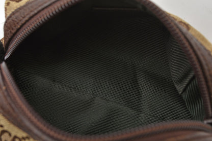 グッチ ポーチ GUCCI GGキャンバス 化粧ポーチ/コスメポーチ GGブラウン/ベージュ 29596【中古】