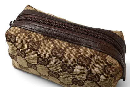 グッチ ポーチ GUCCI GGキャンバス 化粧ポーチ/コスメポーチ GGブラウン/ベージュ 29596【中古】