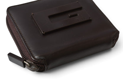グッチ コインケース/カードケース GUCCI ヴィンテージ ミニ財布 Gプレート カーフ ブラウン 030.2117【中古】