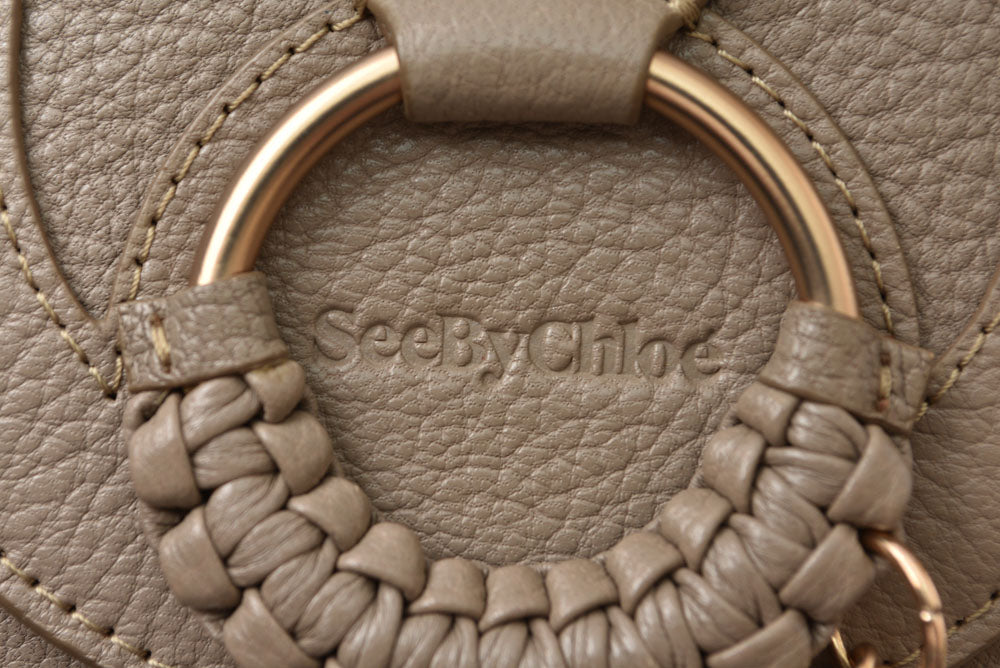 シーバイクロエ 財布 SEE BY CHLOE 2つ折り財布 HANA/ハナ MOTTYGREY/グレー コンパクトウォレット レディース【中古】