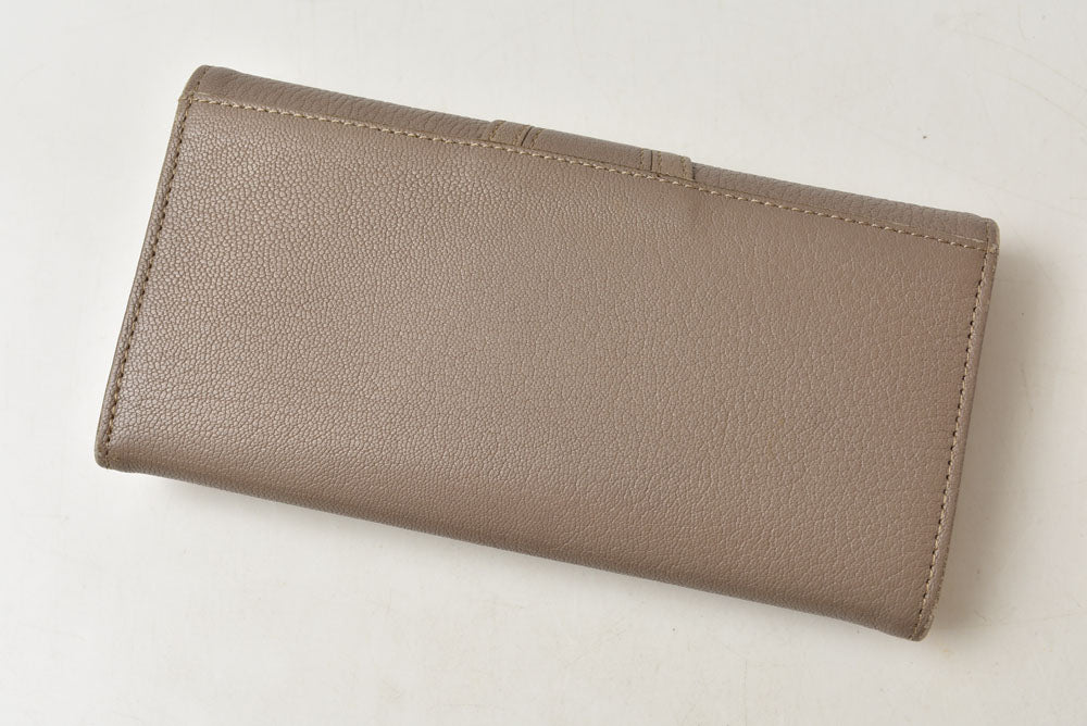 シーバイクロエ 財布 SEE BY CHLOE 長財布 HANA/ハナ MOTTYGREY/グレー レディース【中古】