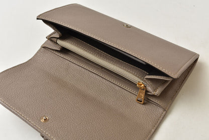 シーバイクロエ 財布 SEE BY CHLOE 長財布 HANA/ハナ MOTTYGREY/グレー レディース【中古】