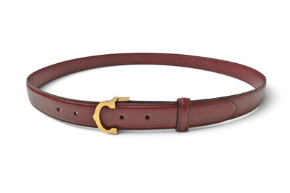 カルティエ ベルト ヴィンテージ レザー Cartier マスト ドゥ カルティエ ボルドー フリーサイズ【中古】