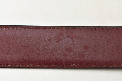 カルティエ ベルト ヴィンテージ レザー Cartier マスト ドゥ カルティエ ボルドー フリーサイズ【中古】