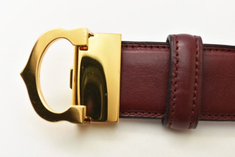 カルティエ ベルト ヴィンテージ レザー Cartier マスト ドゥ カルティエ ボルドー フリーサイズ【中古】