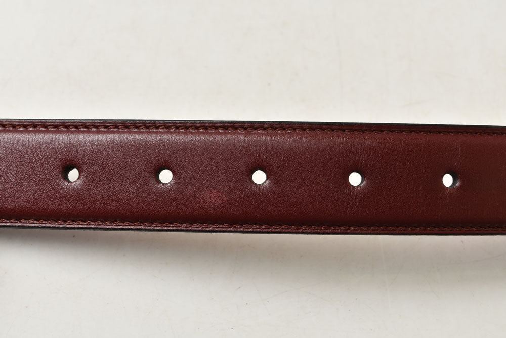 カルティエ ベルト ヴィンテージ レザー Cartier マスト ドゥ カルティエ ボルドー フリーサイズ【中古】