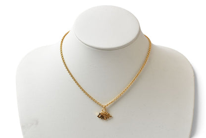 クリスチャンディオール ネックレス Christian Dior ヴィンテージ Diorロゴモチーフ ゴールド【中古】