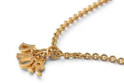 クリスチャンディオール ネックレス Christian Dior ヴィンテージ Diorロゴモチーフ ゴールド【中古】