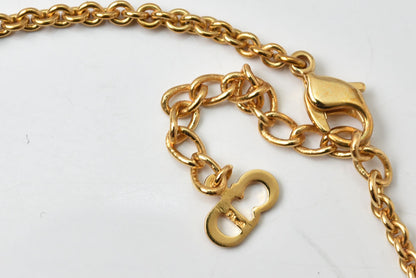 クリスチャンディオール ネックレス Christian Dior ヴィンテージ Diorロゴモチーフ ゴールド【中古】