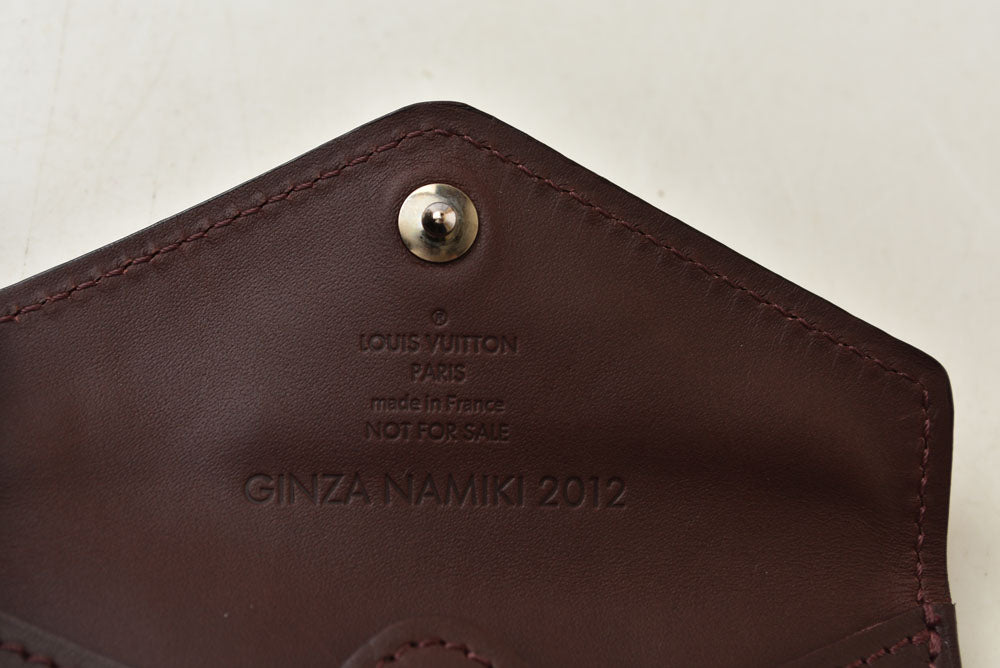 ルイヴィトン コインケース/カードケース LOUIS VUITTON 銀座並木通り店2012限定ノベルティ バーガンディ【中古】