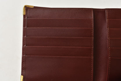 カルティエ 折財布/二つ折り財布 ヴィンテージ Cartier 札入れ メンズ マスト ドゥ カルティエ ボルドー【中古】