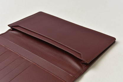 カルティエ 財布/札入れ メンズ Cartier 長財布 型押しレザー マスト ドゥ カルティエ ボルドー【中古】