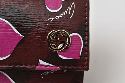 グッチ キーケース GUCCI ダブルG ハートビート 309706 6連キーケース レザー ボルドー レディース【中古】