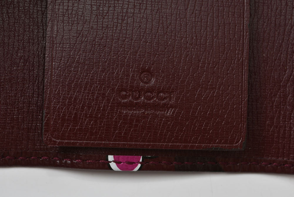 グッチ キーケース GUCCI ダブルG ハートビート 309706 6連キーケース レザー ボルドー レディース【中古】