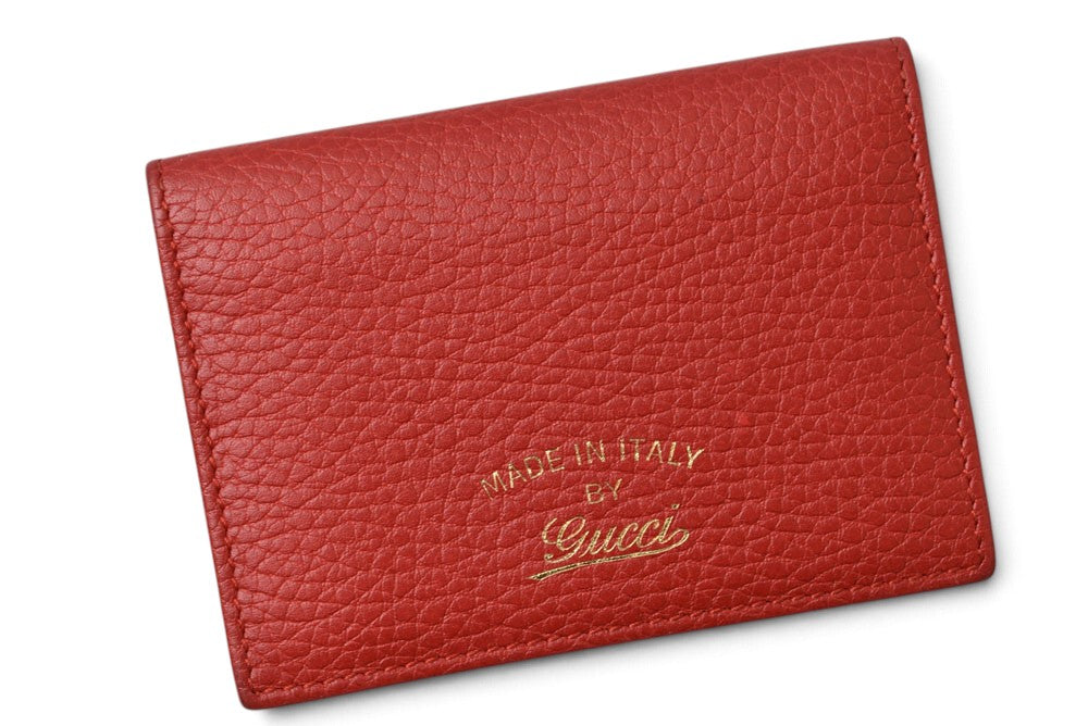 グッチ カードケース/名刺入れ/パスケース GUCCI スウィング/SWING レッド 354500 【中古】