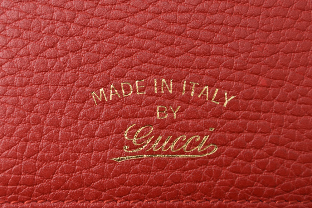 グッチ カードケース/名刺入れ/パスケース GUCCI スウィング/SWING レッド 354500 【中古】