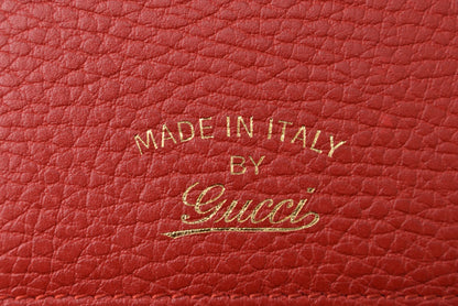 グッチ カードケース/名刺入れ/パスケース GUCCI スウィング/SWING レッド 354500 【中古】