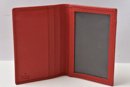 グッチ カードケース/名刺入れ/パスケース GUCCI スウィング/SWING レッド 354500 【中古】