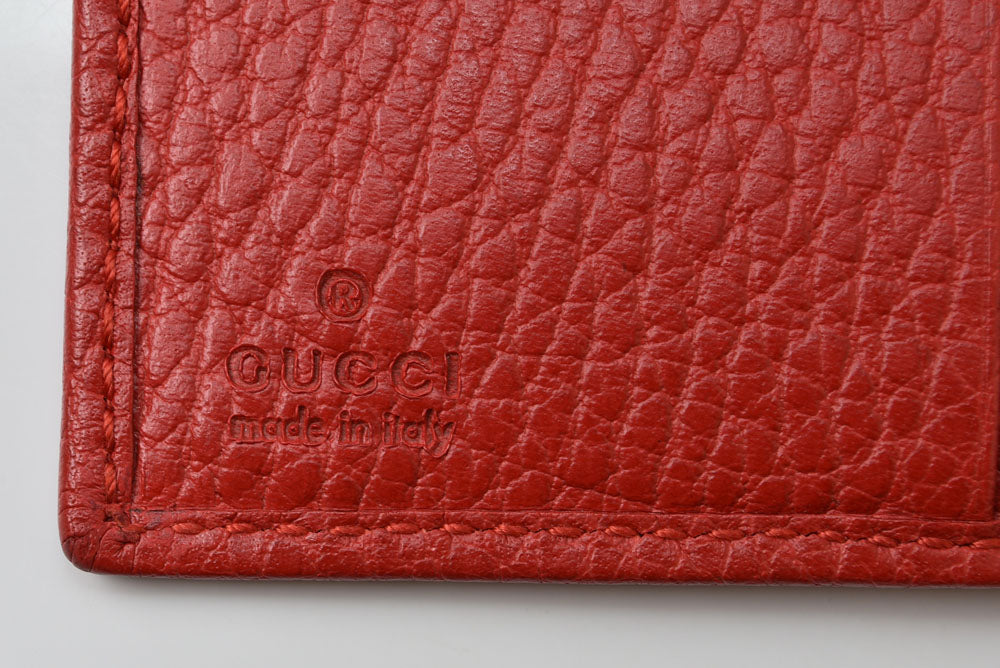 グッチ カードケース/名刺入れ/パスケース GUCCI スウィング/SWING レッド 354500 【中古】