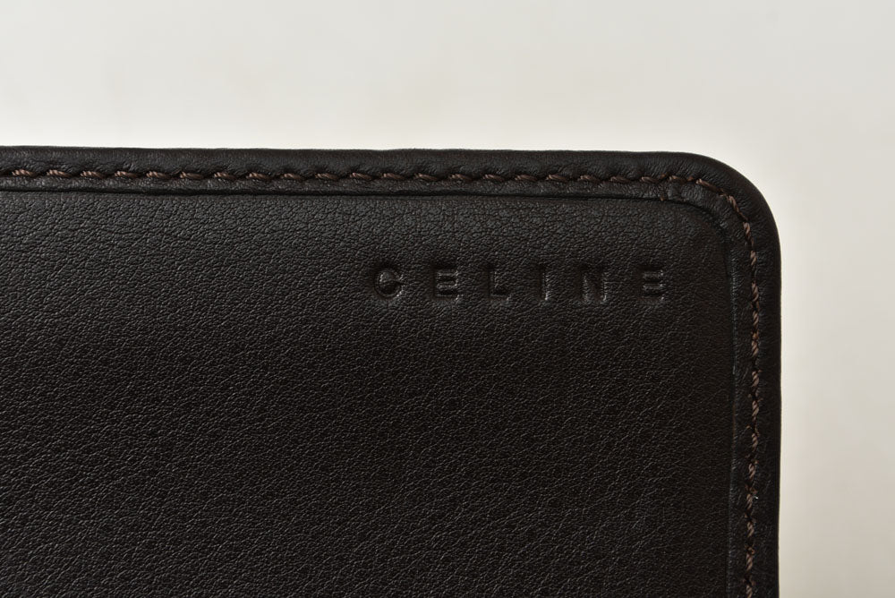 セリーヌ 財布 CELINE 長財布 マカダム柄 ブラウン ベージュ ロングウォレット レディース メンズ