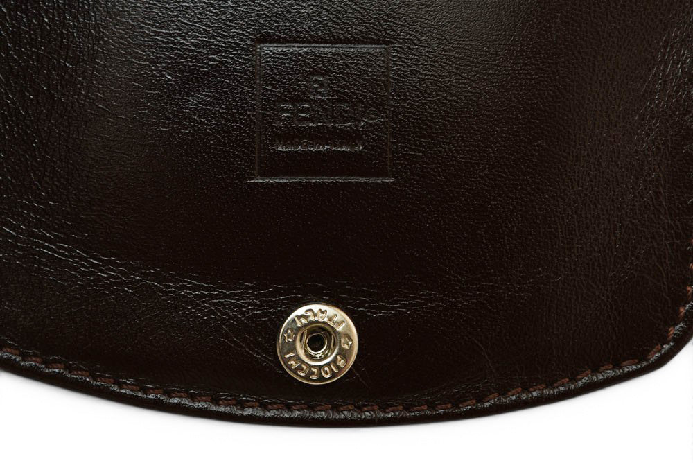 フェンディ コインケース コインパース 小銭入れ FENDI ヴィンテージ ズッカ柄 馬蹄型 ブラウン【中古】