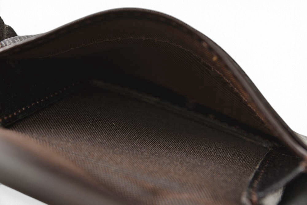 フェンディ コインケース コインパース 小銭入れ FENDI ヴィンテージ ズッカ柄 馬蹄型 ブラウン【中古】