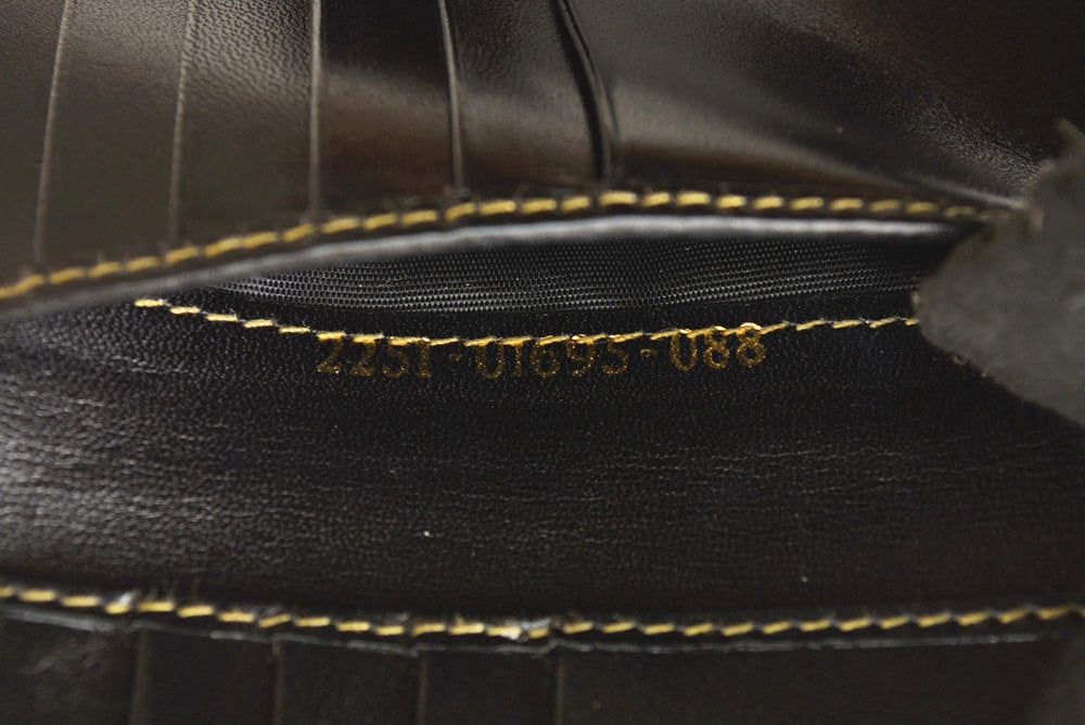 フェンディ 財布 FENDI ペカン柄 二つ折り財布 ヴィンテージ ブラック/グレー レディース メンズ【中古】