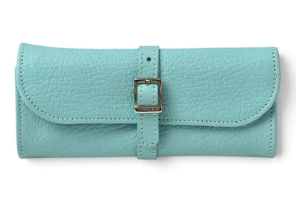 ティファニー ジュエリーケース TIFFANY&Co. ティファニーブルー レザー 小物入れ アクセサリーケース ポーチ レディース【中古】