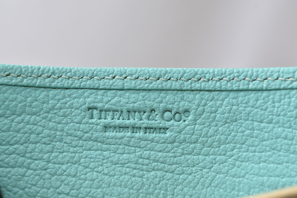 ティファニー ジュエリーケース TIFFANY&Co. ティファニーブルー レザー 小物入れ アクセサリーケース ポーチ レディース【中古】