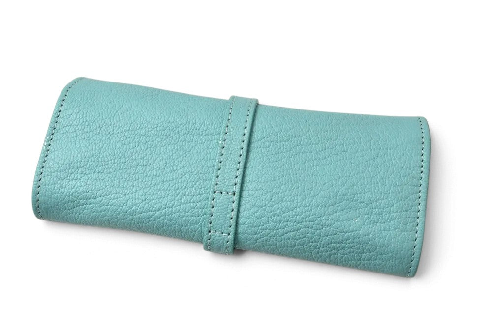 ティファニー ジュエリーケース TIFFANY&Co. ティファニーブルー レザー 小物入れ アクセサリーケース ポーチ レディース【中古】