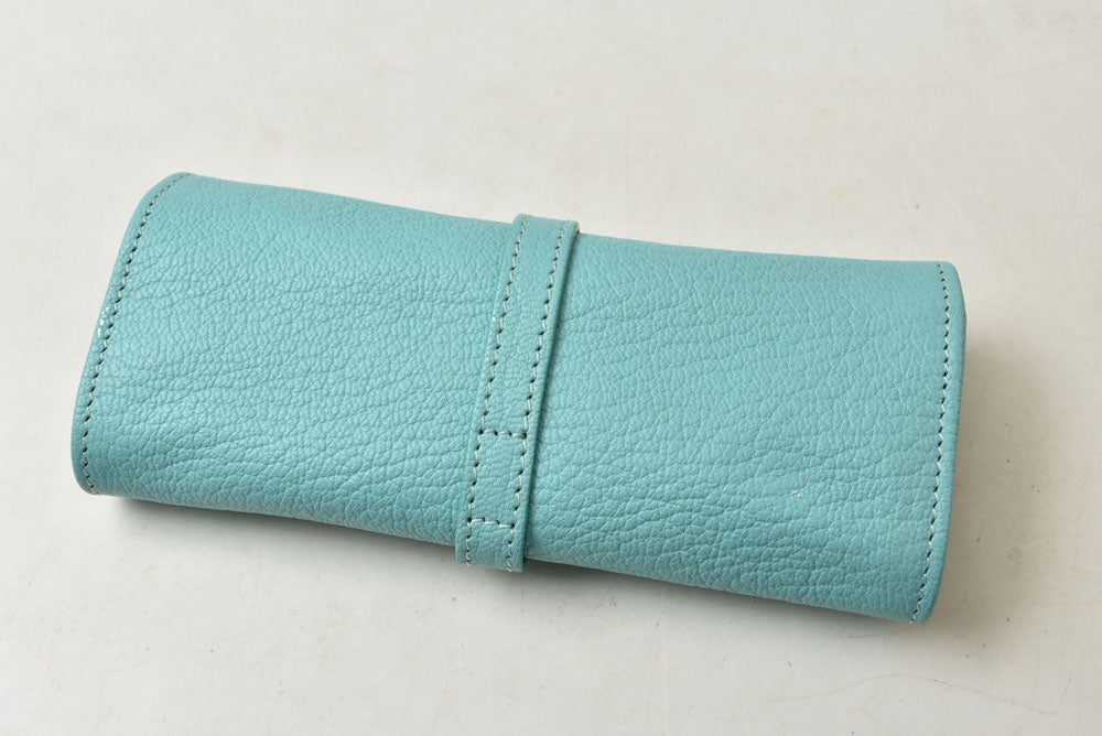 ティファニー ジュエリーケース TIFFANY&Co. ティファニーブルー レザー 小物入れ アクセサリーケース ポーチ レディース【中古】