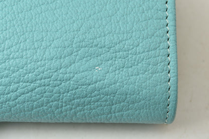 ティファニー ジュエリーケース TIFFANY&Co. ティファニーブルー レザー 小物入れ アクセサリーケース ポーチ レディース【中古】