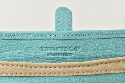 ティファニー ジュエリーケース TIFFANY&Co. ティファニーブルー レザー 小物入れ アクセサリーケース ポーチ レディース【中古】