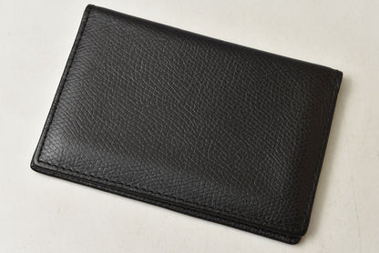 ティファニー カードケース/名刺入れ Tiffany&co. レザー ブラック メンズ/レディース【中古】