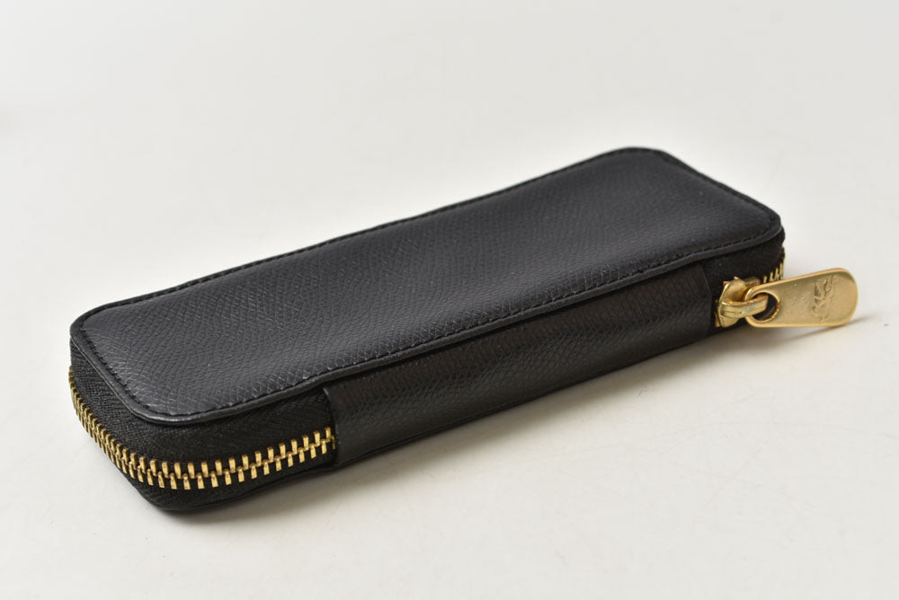 エトロ キーケース/キーホルダー ETRO 6連キーケース ファスナー式 ブラック レザー レディース/メンズ【中古】