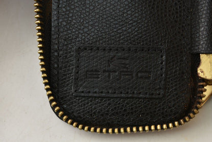 エトロ キーケース/キーホルダー ETRO 6連キーケース ファスナー式 ブラック レザー レディース/メンズ【中古】