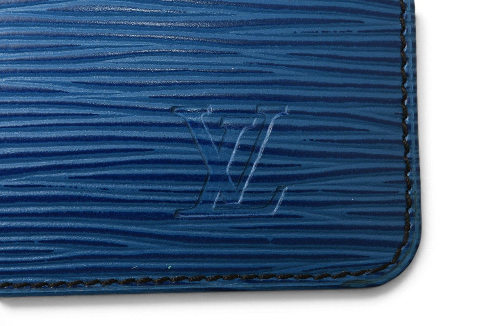 ルイヴィトン 小銭入れ/キーケース/コインケース ヴィンテージ LOUIS VUITTON エピ ポシェット クレ M63805 キーリング付き トレドブルー【中古】