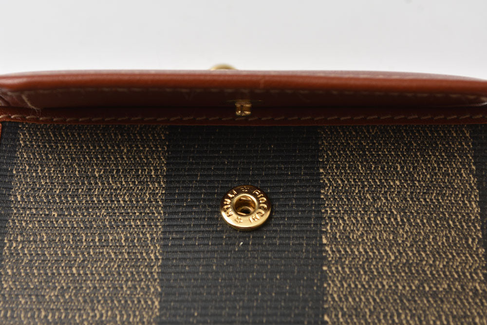 フェンディ 財布/がま口 FENDI ペカン柄 三つ折り財布 ヴィンテージ ブラウン レディース/メンズ【中古】