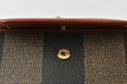 フェンディ 財布/がま口 FENDI ペカン柄 三つ折り財布 ヴィンテージ ブラウン レディース/メンズ【中古】