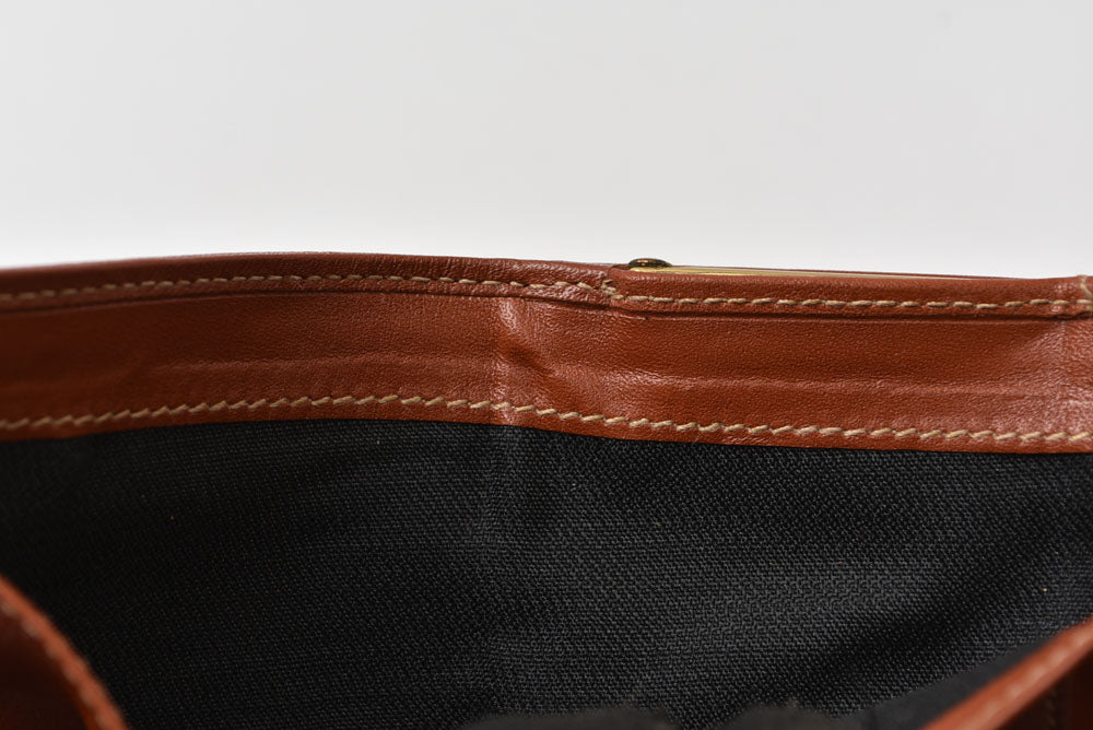 フェンディ 財布/がま口 FENDI ペカン柄 三つ折り財布 ヴィンテージ ブラウン レディース/メンズ【中古】