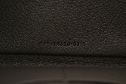 サンローラン パリ 財布 SAINT LAURENT PARIS リヴ ゴーシュ フルジップウォレット ラウンドファスナー長財布 414680 レザー グレー YSL イヴサンローラン【中古】