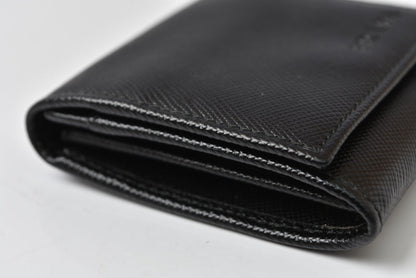 プラダ コインケース/小銭入れ PRADA サフィアーノ レザー 2MM287 ブラック コインパース/小銭入れ メンズ/レディース【中古】
