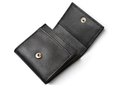 プラダ コインケース/小銭入れ PRADA サフィアーノ レザー 2MM287 ブラック コインパース/小銭入れ メンズ/レディース【中古】