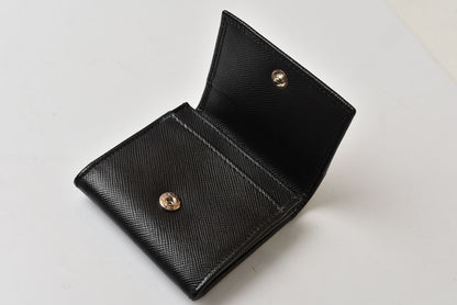 プラダ コインケース/小銭入れ PRADA サフィアーノ レザー 2MM287 ブラック コインパース/小銭入れ メンズ/レディース【中古】