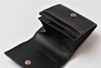 プラダ コインケース/小銭入れ PRADA サフィアーノ レザー 2MM287 ブラック コインパース/小銭入れ メンズ/レディース【中古】